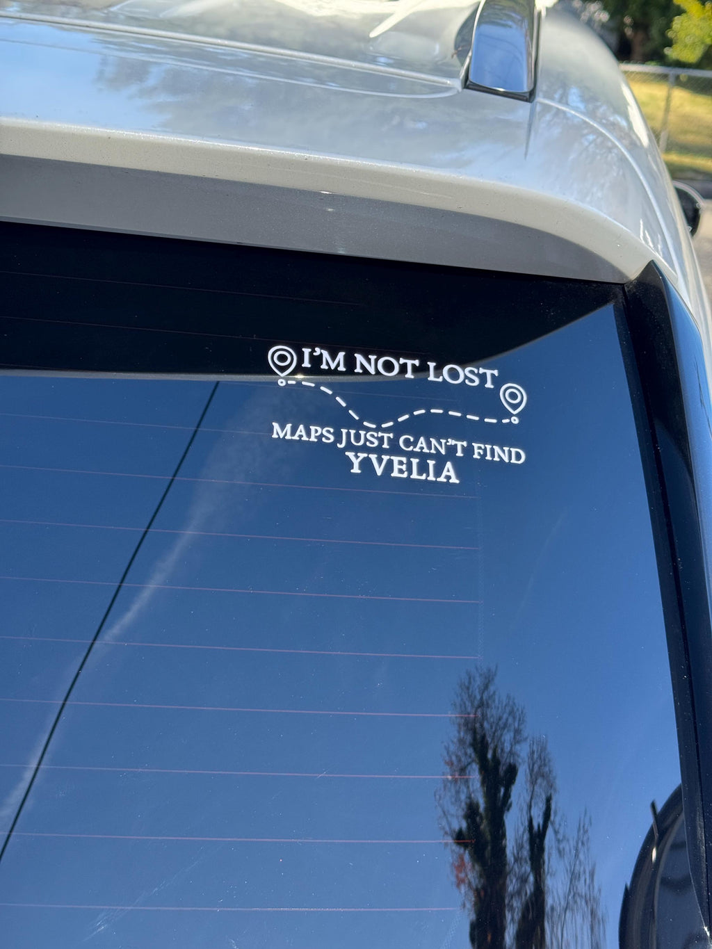 Custom Fictional Place Car Decal: Bookish Location