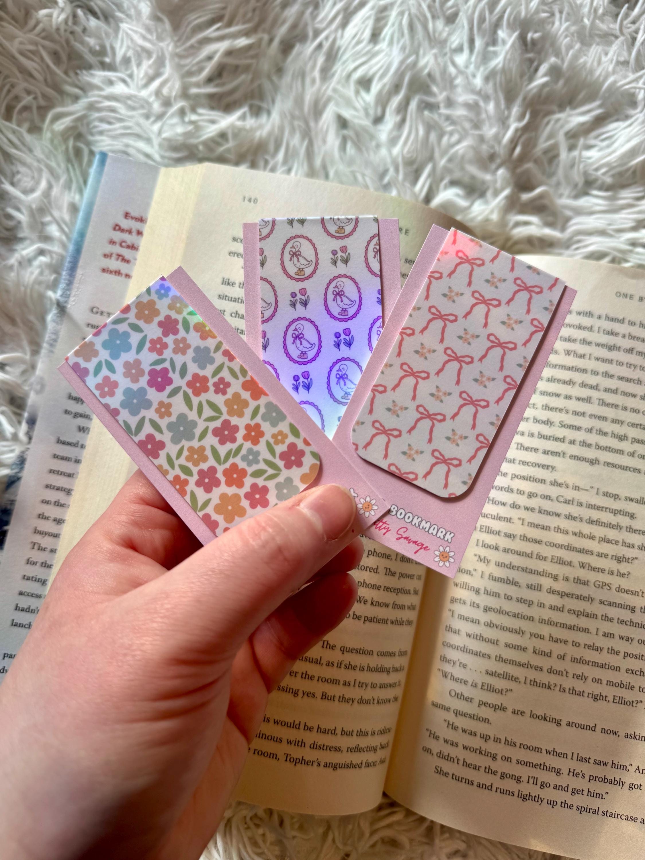 Spring Theme Magnetic Bookmarks