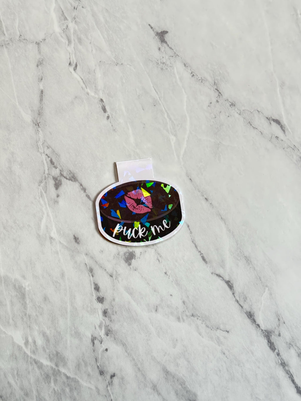 Puck Me Holographic Magnetic Bookmark, Hockey Romance Gift