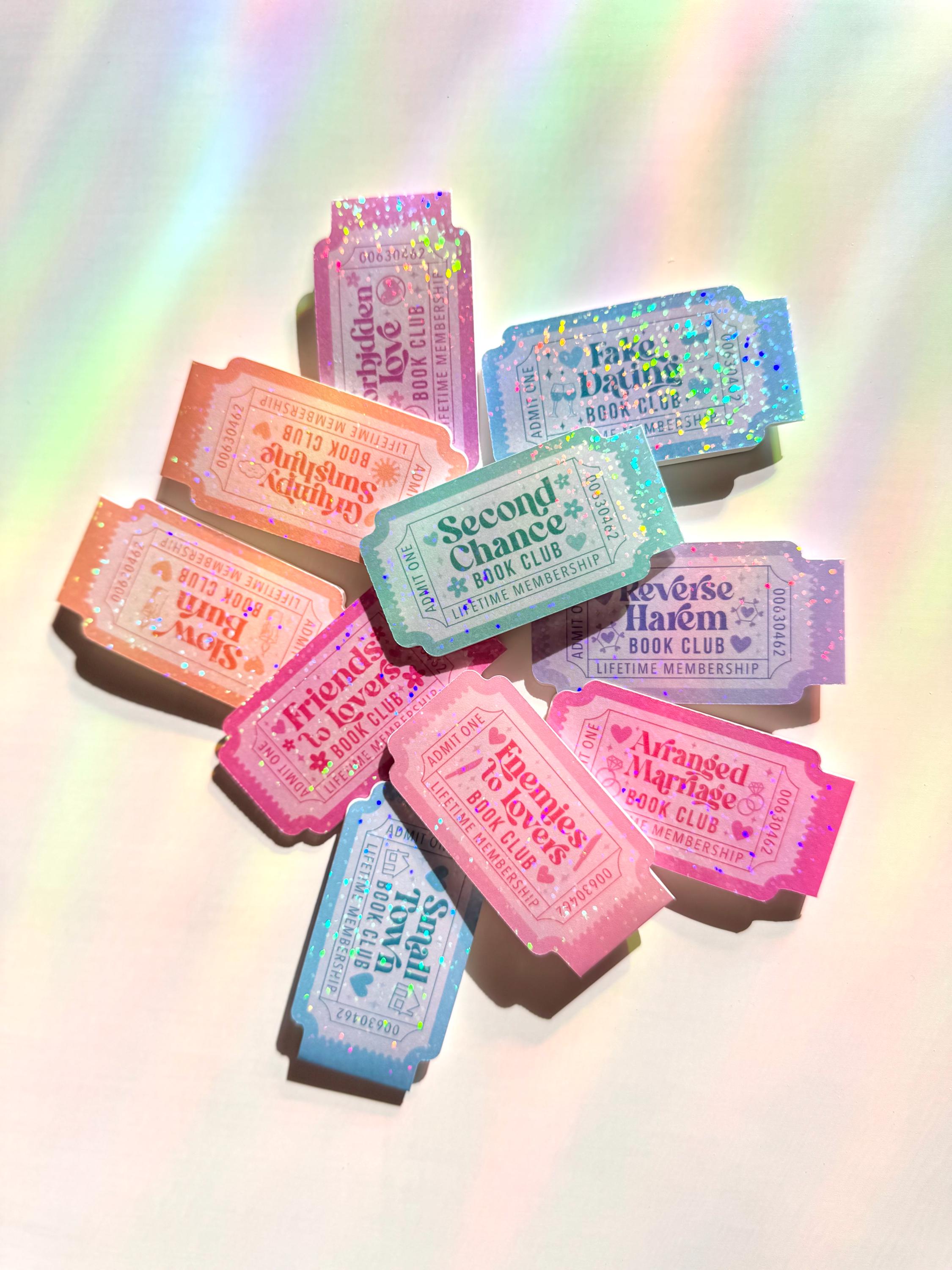 Romance Trope Magnetic Bookmarks