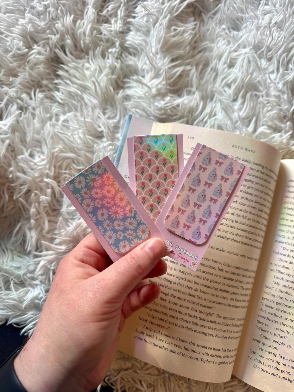 Spring Theme Magnetic Bookmarks