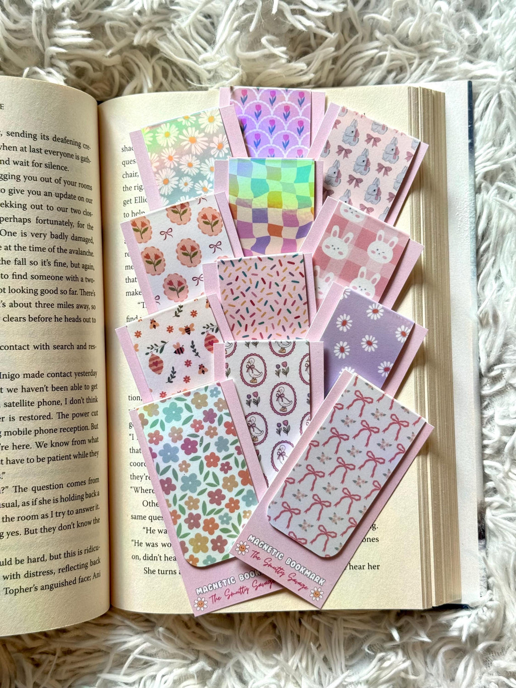 Spring Theme Magnetic Bookmarks