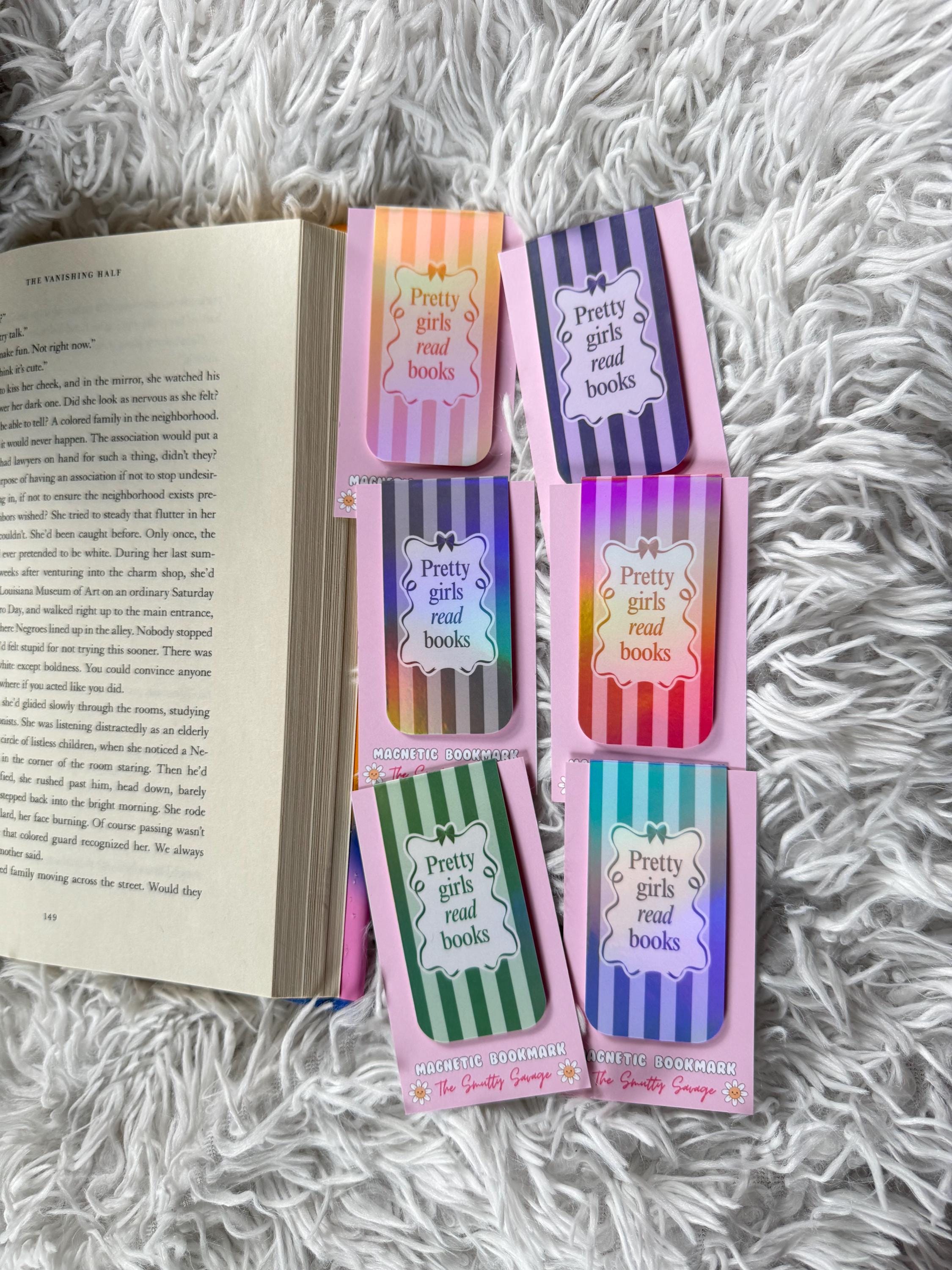 Pretty Girls Read Magnetic Bookmarks