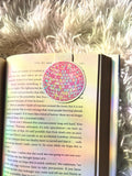 Pink Disco Ball Magnetic Bookmark: Holographic Bookmark