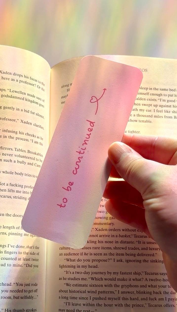 Pink Valentine’s Day Bookmarks