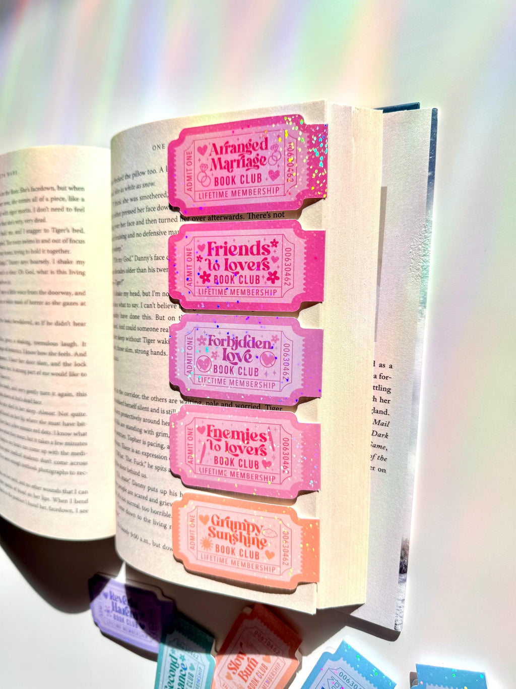 Romance Trope Magnetic Bookmarks