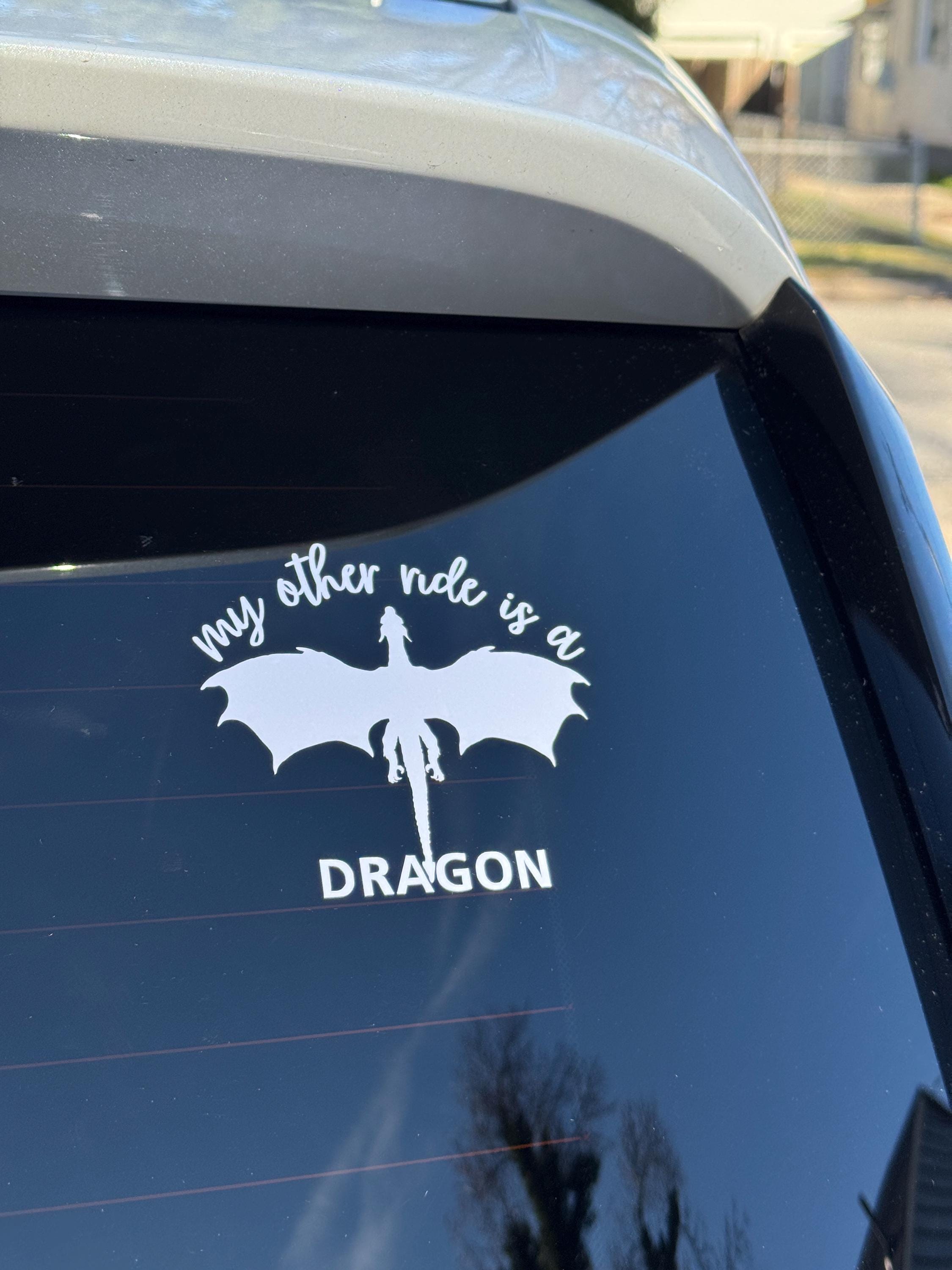 Dragon Car Decal: My Other Ride Is A Dragon