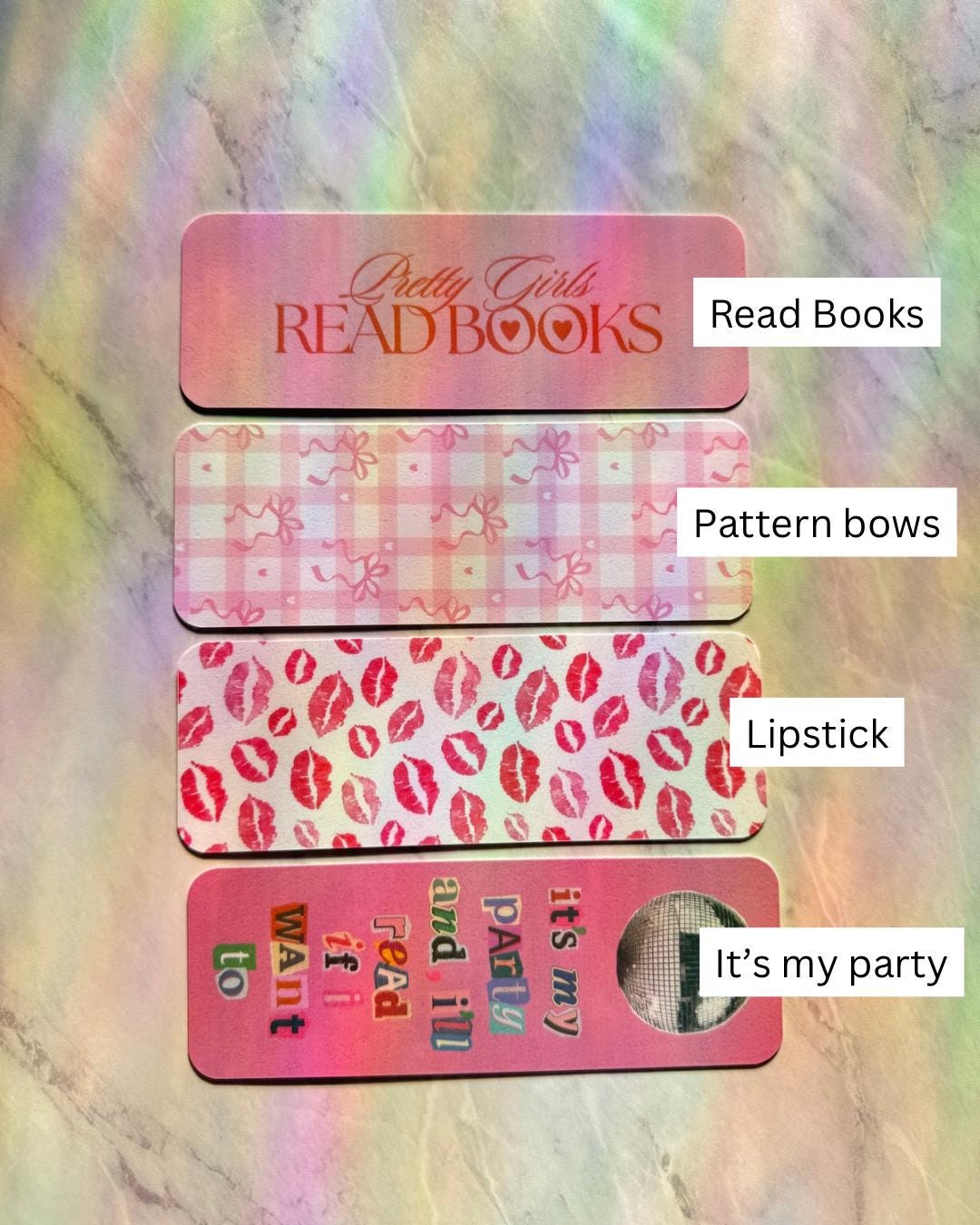 Pink Valentine’s Day Bookmarks